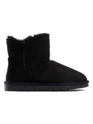ISLAND BOOT Botki zimowe "Zarela" w kolorze czarnym rozmiar: 40. Czarne botki damskie Island Boot, na zimę, z materiału, bez obcasa, bez zapięcia. Za 122.96 zł.