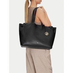 Torebka Beverly Hills Polo Club. Czarne shopper bag Beverly Hills Polo Club, bez wzorów, bez dodatków. Za 299.99 zł.
