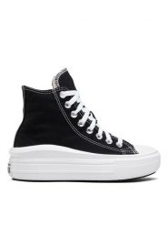 Converse Trampki Chuck Taylor All Star Move Platform 568497C Czarny. Czarne trampki damskie Converse, bez wzorów, z materiału, bez zapięcia. Za 305.90 zł.