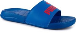 Klapki sportowe damskie na basen niebieskie PUMA POPCAT. Czerwone klapki damskie Puma, bez wzorów, z gumy, bez obcasa, bez zapięcia. Za 59.00 zł.
