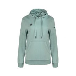 Bluza Arasil: wygoda i swobodny styl z regulowanym kapturem i kieszenią kangurko. Zielone bluzy damskie Izas, m, bez wzorów. Za 313.00 zł.