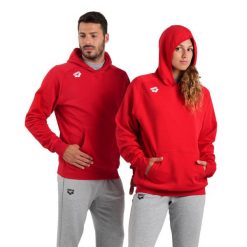 Bluza Arena Team Hooded Sweat Panel z kapturem. Niebieskie bluzy damskie Arena, bez wzorów, z bawełny, z kapturem. Za 289.99 zł.