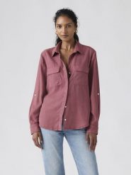 Levi's Koszula w kolorze różowym rozmiar: XS. Różowe koszule damskie Levi's, s, bez wzorów, z lyocellu, bez kołnierzyka, bez ramiączek. Za 138.95 zł.