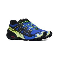 Buty trekkingowe Salomon SPEEDCROSS 6 L49145100. Niebieskie obuwie trekkingowe damskie Salomon, z gumy, przed kostkę, bez zapięcia. Za 479.00 zł.