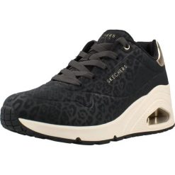 Buty SKECHERS 177521S UNO WEDGE SAFARI Czarny. Czarne obuwie trekkingowe damskie Skechers, z syntetyku, bez zapięcia. Za 355.99 zł.