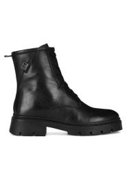 Lasocki Botki WI16-GABYL-02 Czarny. Czarne botki damskie Lasocki, ze skóry, bez obcasa, na płaskiej podeszwie, bez zapięcia. Za 269.99 zł.