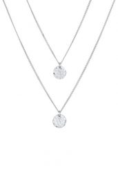 Elli Damski wisiorek młotkowany ze srebra próby 925 Sterling Silver Naszyjniki 1 ct. Szare naszyjniki damskie Elli, srebrne. Za 241.39 zł.