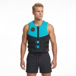 Kamizelka neoprenowa 50N niebieska. Czarne kamizelki damskie HANA OUTDOORS, xl, bez wzorów, z neoprenu, bez kaptura. Za 399.99 zł.