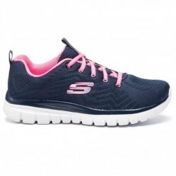 Buty do chodzenia damskie Skechers Graceful Get Connected. Niebieskie obuwie sportowe damskie Skechers, bez zapięcia, trekkingowe, Skechers Sport. Za 199.99 zł.