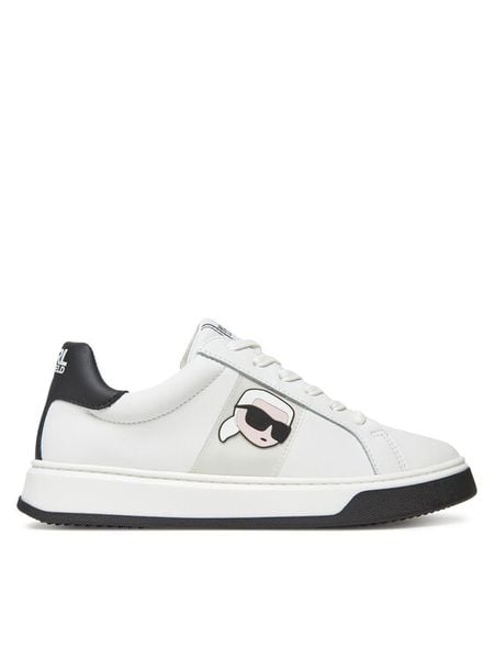 Karl Lagerfeld Kids Sneakersy Z30380 S Biały. Białe buty sportowe chłopięce Karl Lagerfeld Kids, ze skóry, bez zapięcia. Za 419.99 zł.
