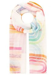 Zwillingsherz Szal "Colorful Arch Pattern" w kolorze białym ze wzorem - 180 x 95 cm rozmiar: onesize. Białe szaliki damskie Zwillingsherz, bez wzorów, z materiału. Za 62.90 zł.