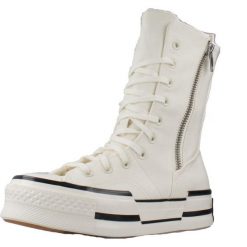 Buty Kobieta Converse Chuck 70 Plus Xhi biały. Białe obuwie sportowe casual damskie Converse, ze skóry, bez zapięcia. W wyprzedaży za 520.25 zł.