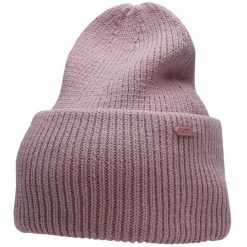 Czapka damska 4F. Czerwone czapki damskie 4F, na zimę, bez wzorów, z materiału. Za 41.99 zł.