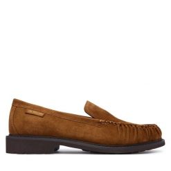 Mokasyny LOVE MOSCHINO. Brązowe mokasyny damskie Love Moschino, bez obcasa. Za 1,059.00 zł.