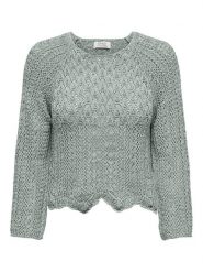 ONLY Sweter w kolorze beżowym rozmiar: L. Brązowe swetry klasyczne damskie Only, l, ze splotem, bez kołnierzyka. Za 65.85 zł.