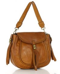 Torebka damska Marco Mazzini camel v67b. Brązowe shopper bag bez wzorów, z materiału. Za 599.00 zł.
