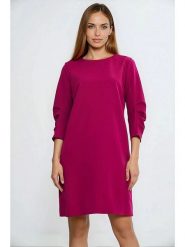Nife Sukienka w kolorze różowym rozmiar: 42. Różowe sukienki damskie Nife, bez wzorów, bez ramiączek. Za 166.10 zł.