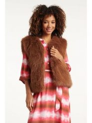 Smashed Lemon Kamizelka w kolorze jasnobrązowym rozmiar: XS. Brązowe kamizelki damskie Smashed Lemon, xs, bez wzorów, bez kaptura. Za 143.99 zł.