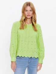 JDY Bluzka 15289327 Zielony Regular Fit. Zielone bluzki damskie JDY, s, bez wzorów, z bawełny, bez kołnierzyka, bez ramiączek. Za 189.99 zł.
