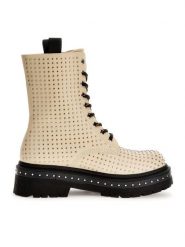 Guess Trapery Joya FL7JYA PEL10 Beżowy. Brązowe trapery damskie Guess, ze skóry, bez zapięcia. Za 929.99 zł.