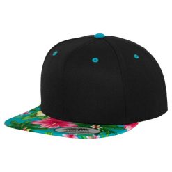 Hawajska Czapka Z Daszkiem. Czarne czapki z daszkiem damskie FLEXFIT, bez wzorów. Za 125.99 zł.