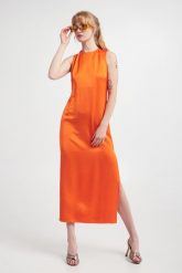 Sukienka maxi Ellie SAMSØE SAMSØE. Sukienki damskie Samsøe & Samsøe, bez wzorów, bez ramiączek. W wyprzedaży za 399.50 zł.