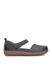 Go Soft Półbuty CEO-WI23-COMFORT-06 Niebieski. Niebieskie półbuty damskie GO SOFT, bez wzorów, z nubiku, bez obcasa, na płaskiej podeszwie, bez zapięcia. Za 199.99 zł.