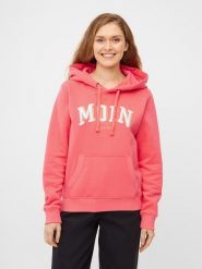 Derbe Bluza w kolorze łososiowym rozmiar: L. Różowe bluzy damskie Derbe, l, bez wzorów, z bawełny, z kapturem. Za 170.07 zł.