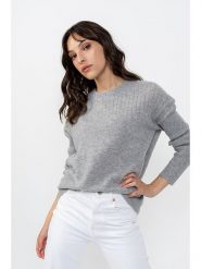 AUTHENTIC CASHMERE Kaszmirowy sweter "Daria" w kolorze szarym rozmiar: M. Szare swetry klasyczne damskie AUTHENTIC CASHMERE, m, z kaszmiru, bez kołnierzyka. Za 340.28 zł.