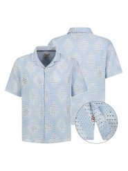 Eight2Nine Koszula w kolorze błękitno-białym rozmiar: L. Niebieskie t-shirty i koszulki chłopięce Eight2Nine, bez wzorów, z bawełny, bez kołnierzyka, bez ramiączek. Za 107.37 zł.