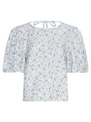 MOSS COPENHAGEN Bluzka w kolorze błękitnym rozmiar: L. Niebieskie bluzki damskie Moss Copenhagen, l, bez wzorów, z wiskozy, klasyczne, bez kołnierzyka, bez ramiączek. Za 46.95 zł.