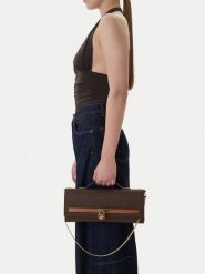 MICHAEL Michael Kors Torebka 30R6GHMC8B Brązowy. Brązowe torebki wieczorowe damskie MICHAEL Michael Kors, bez wzorów, ze skóry, bez dodatków. Za 859.99 zł.