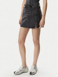 Karl Lagerfeld Jeans Spódnica jeansowa B2W12021 Czarny Regular Fit. Czarne spódnice damskie Karl Lagerfeld Jeans, s, bez wzorów, z bawełny. Za 501.99 zł.