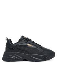 Puma Sneakersy Cassia 2.0 L 402678 01 Czarny. Czarne obuwie sportowe damskie Puma, ze skóry, bez zapięcia. Za 259.99 zł.