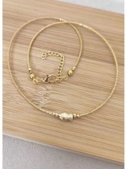 La Asena Pozłacany naszyjnik - dł. 42 cm rozmiar: onesize. Żółte naszyjniki damskie La Asena, pozłacane. Za 39.99 zł.