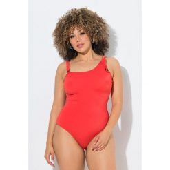 Damskie Strój kąpielowy ozdobny węzeł miękkie miseczki z recyklingu. Brązowe stroje jednoczęściowe Ulla Popken, bez wzorów, z elastanu. Za 239.99 zł.