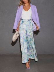 Milan Kiss Spodnie ze wzorem rozmiar: S. Spodnie materiałowe damskie Milan Kiss, bez wzorów, z materiału. Za 165.99 zł.