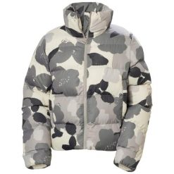 Damska kurtka puchowa Helly Hansen Jade. Szare kurtki damskie Helly Hansen, na zimę, l, bez wzorów, z materiału, bez kaptura. Za 687.20 zł.