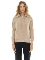 Bluza z kaptur na co dzień na siłownię. Brązowe bluzy damskie LEONE 1947 APPAREL, xl, bez wzorów, z materiału, z kapturem. Za 383.11 zł.