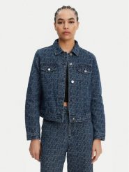 Armani Exchange Kurtka jeansowa XW000556 AF12844 FB055 Niebieski Regular Fit. Niebieskie kurtki damskie Armani Exchange, s, bez wzorów, z bawełny, bez kaptura. Za 779.99 zł.