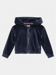 Tommy Hilfiger Bluza KG0KG07376 M Granatowy Regular Fit. Niebieskie bluzy dziewczęce Tommy Hilfiger, bez wzorów, z bawełny, bez ramiączek, bez kaptura. Za 349.99 zł.