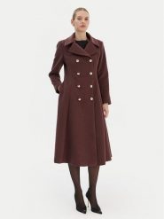 Rinascimento Płaszcz przejściowy CFC0126730003 Brązowy Regular Fit. Brązowe płaszcze damskie Rinascimento, s, bez wzorów, z syntetyku, bez kaptura. Za 1,059.00 zł.