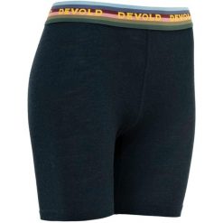 Bokserki termoaktywne damskie Devold Lauparen Merino 190 Boxer. Niebieskie bokserki damskie Devold, bez wzorów, z dzianiny. Za 214.49 zł.