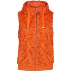 Kamizelka polarowa Luhta Haloniemi - pomarańczowa. Brązowe kamizelki damskie Luhta, na zimę, s, bez wzorów, z polaru, bez kaptura. Za 429.00 zł.