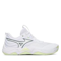Buty halowe Mizuno. Białe obuwie sportowe casual damskie Mizuno, mizuno wave. Za 709.99 zł.