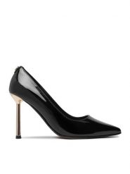 Nine West Szpilki EO-LP956190-1 Czarny. Czarne szpilki damskie Nine West, bez wzorów, ze skóry, bez obcasa, na szpilce, bez zapięcia. Za 279.99 zł.