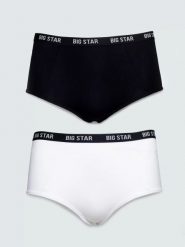 Figi damskie bawełniane dwupak Helinah 000. Komplety bielizny Big Star, bez wzorów, z bawełny. Za 59.99 zł.