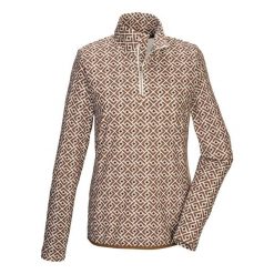 Bluza longsleeve damska Killtec KSW 109 WMN LS SHRT. Brązowe bluzy damskie Killtec, bez wzorów, z elastanu, bez kaptura. Za 249.99 zł.