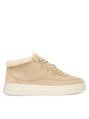 Tommy Hilfiger Sneakersy Modern Court Sneaker Mc Wl FW0FW09000 Beżowy. Brązowe obuwie sportowe damskie Tommy Hilfiger, ze skóry, bez zapięcia. Za 489.99 zł.
