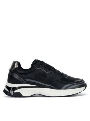 MEXX Sneakersy MI001009443W Czarny. Czarne obuwie sportowe damskie Mexx, ze skóry, bez zapięcia. Za 209.99 zł.